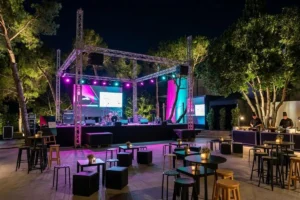 Alquiler de escenario y tarima para un evento