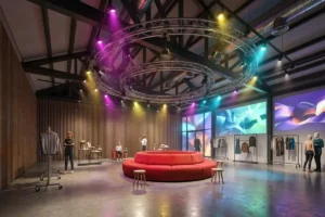 Mobiliario y escenografía de un evento