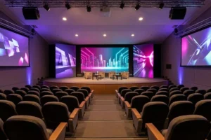 Pantalla LED de escenario en un evento