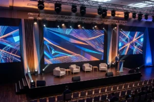 Proyección 3D en un evento