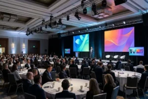 Evento híbrido con streaming para empresa